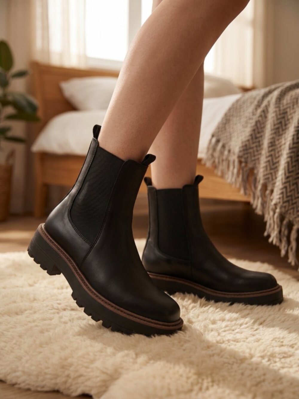 Sam Edelman Laguna Waterproof Leather Chelsea Boots 8
